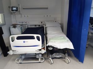 One of the patient post operation recovery beds at PRH in Telford. Picture: LDRS
