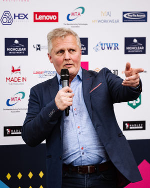 LAST COPYRIGHT SHROPSHIRE STAR JAMIE RICKETTS 02/03/2022 - The UWR and the School of Engineering at University of Wolverhampton Telford Campus officially launch their Praga R1, with special guest, Johnny Herbert. In Picture L>R: Johnny Herbert..