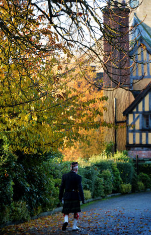 It was an autumnal scene for the Shrewsbury parade