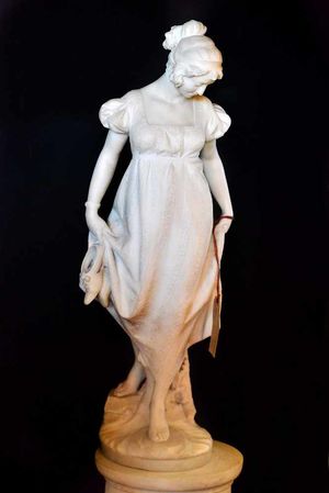 The £8,000 marble statue