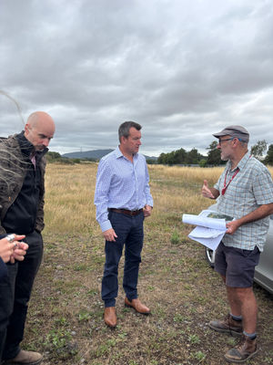 Stuart Anderson MP (centre) recently visited Attingham Park