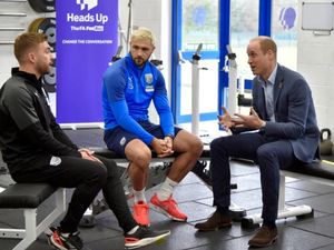 Supporting image for story: Prince William visits Albion and Villa during new show on men's mental health