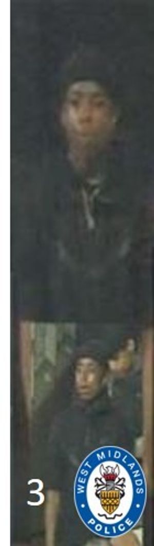 West Midlands Police are appealing for information on the individuals pictured here