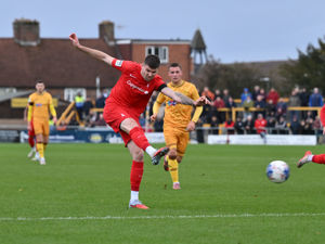 Supporting image for story: AFC Telford United's FA Cup dream over despite late rally at Sutton United