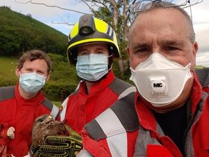 Supporting image for story: Brian 'buzzing' after rescue by firefighters 