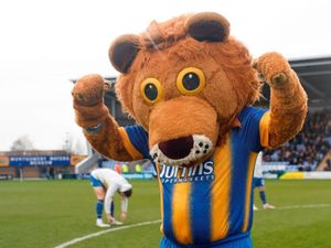 Supporting image for story: 'It's been brilliant' - Shrewsbury Town's Lenny the Lion hangs up his boots