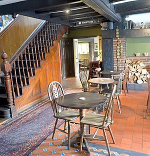 The cosy interior at The Kings Arms Hotel