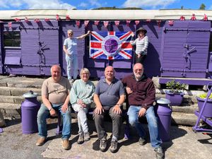 Volunteers giving the railway a Jubilee look