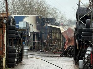 Supporting image for story: Firefighters tackle large blaze at building on Shifnal Industrial Estate