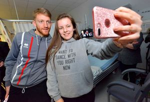 Mark Gillespie with Abbie Kempton, 15, from Darlaston