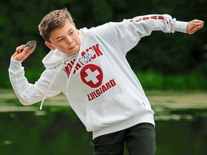 Supporting image for story: British Stone Skimming Championships make a splash in Bishop’s Castle - in pictures
