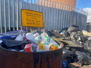 Rubbish in Cherrywood Road, Birmingham on Thursday, September 11. Credit: Alexander Brock. Permission for use for all LDRS partners.