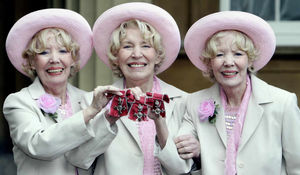 The Beverley Sisters receive MBEs at Buckingham Palace