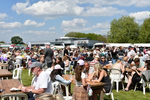 The crowds enjoyed sunny weather all weekend