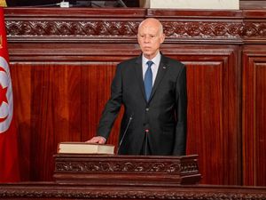 Supporting image for story: Tunisia’s president inaugurated for a second term after crackdown on opponents