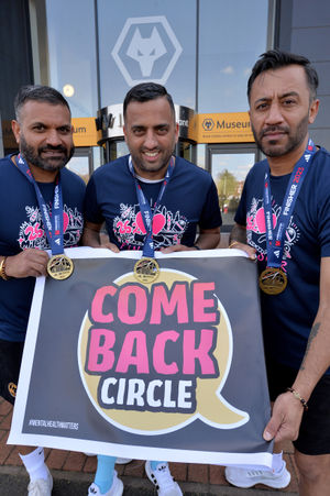 Pictured left, Bulla Dhillon , Gummy Johal and Andy Sahota..