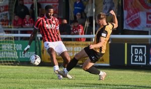 Action from Walsall's pre-season opener with Leamington