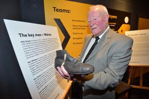 Ron Flowers with a boot of the time.