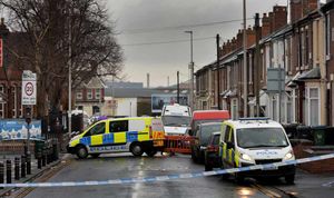 Residents were not allowed to access their properties past the cordon this morning