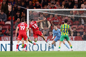 Supporting image for story: Middlesbrough 2 West Brom 1: Late Heggebo goal not enough as Baggies lose at leaders