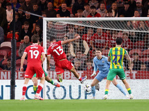 Supporting image for story: Middlesbrough 2 West Brom 1: Late Heggebo goal not enough as Baggies lose at leaders