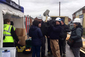Supporting image for story: They're here! DIY SOS team start Big Build at Matthew Cooper's Telford home - with video