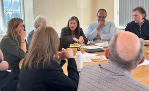 Julia Buckley chaired the latest meeting of the Shrewsbury Transport Integration Group. Pic: Julia Buckley MP