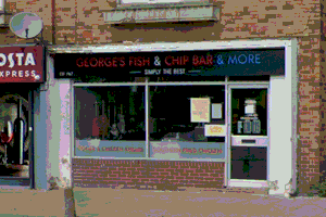 George's Fish & Chip bar earns top marks for the quality of service. Photo: Google Street Map