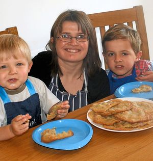 Jo with sons Daniel and Thomas