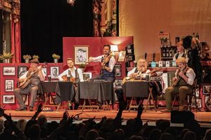 Seven Drunken Nights: The Story of The Dubliners live on stage. Photo: Prestige Productions