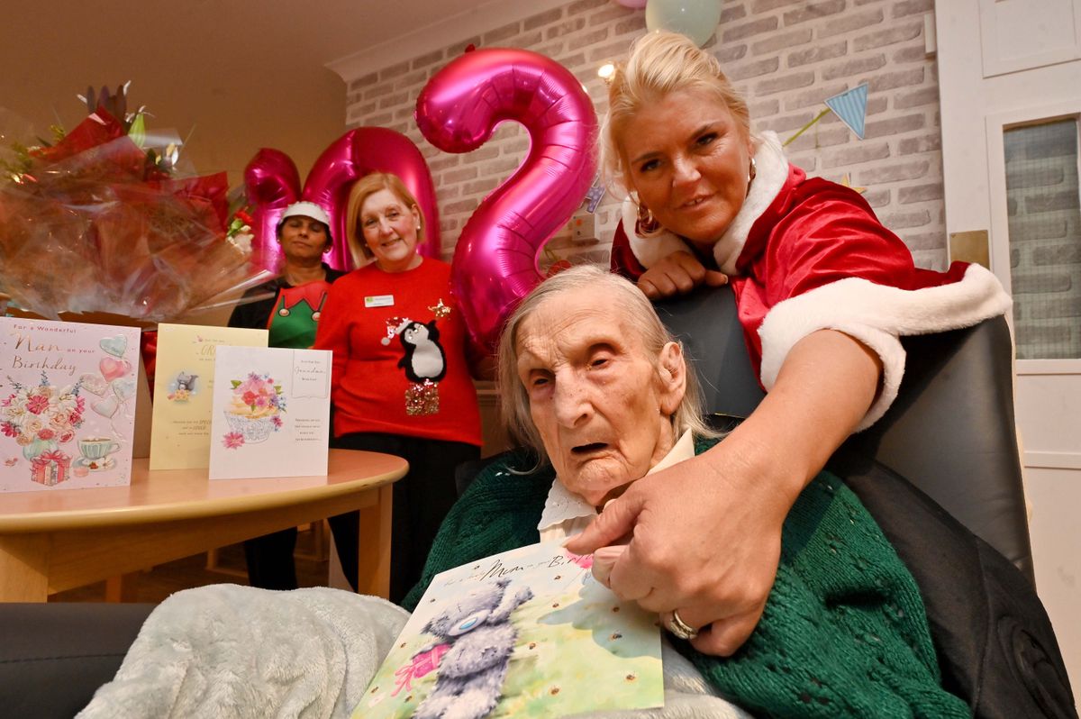 102 not out! Margaret celebrates her birthday at Codsall care home with friends and family