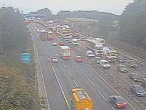 Supporting image for story: Three-car crash causes M6 rush hour delays