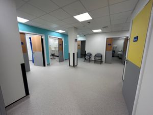 A view of the new rooms which form the CDC at the hospital