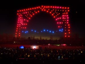 Supporting image for story: 'Way better than fireworks': Skies alive with drones for a celebration of Telford