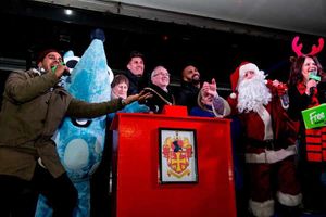 Supporting image for story: Wolverhampton Christmas lights switch-on: Wolves' Danny Batth and Carl Ikeme join Doreen and Boj for spectacular
