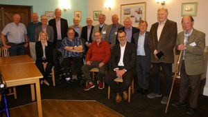 Members of Shrewsbury Severn Rotary Club with Nicky Green and Mark Drew.