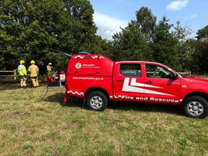The incident support unit from Market Drayton attended the scene. Pic: Market Drayton Fire Station