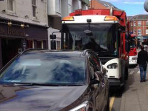 Supporting image for story: Parked car blocks fire engine in Wellington