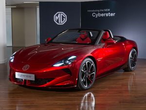 Supporting image for story: New MG Cyberster sports car makes debut in London