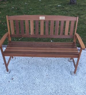 The memorial bench was reported by the academy as having been stolen over the weekend