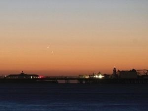Supporting image for story: Venus and Jupiter met in the skies at dawn and it was a celestial marvel