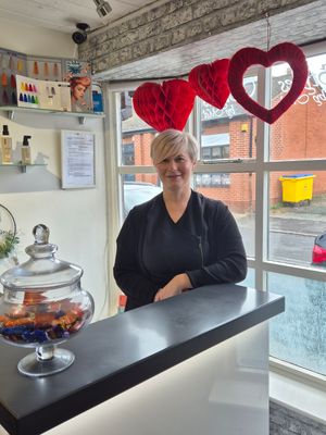 Mel Owen inside the Salon 