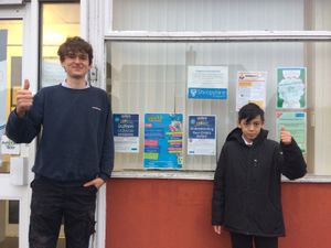 Arlie Chetter, 18, and George Brown