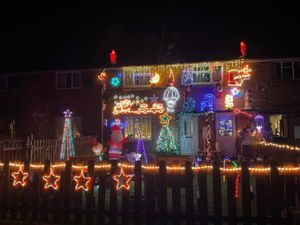 Supporting image for story: Two Knighton housing estates light up their homes to raise money for charity