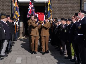 Supporting image for story: Funeral held for D-Day veteran who helped liberate Bergen-Belsen camp
