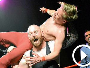 Supporting image for story: Wrestling action thrills Shropshire fans