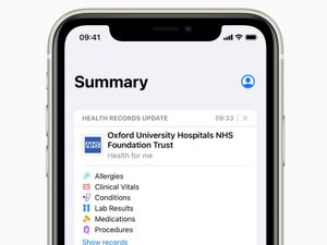 Supporting image for story: Apple brings iPhone medical records feature to UK