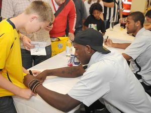 Supporting image for story: Albion stars out for fan open day