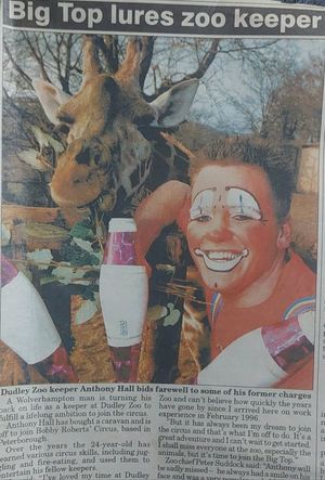 In the Express and Star before joining the Circus