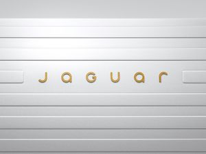 New Jaguar logo on a white background